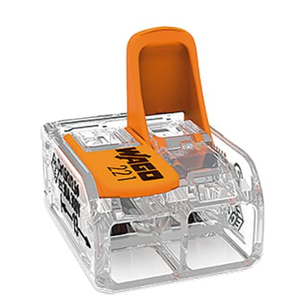 CONECTOR WAGO 2P 05 A 6,0M 41A 221-612 CARTELA COM 3 PEÇAS