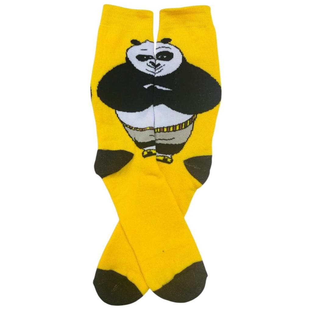 Meia Divertida Personagem Po - kung Fu Panda Adulto Unissex Reforçada Envio Imediato Premium
