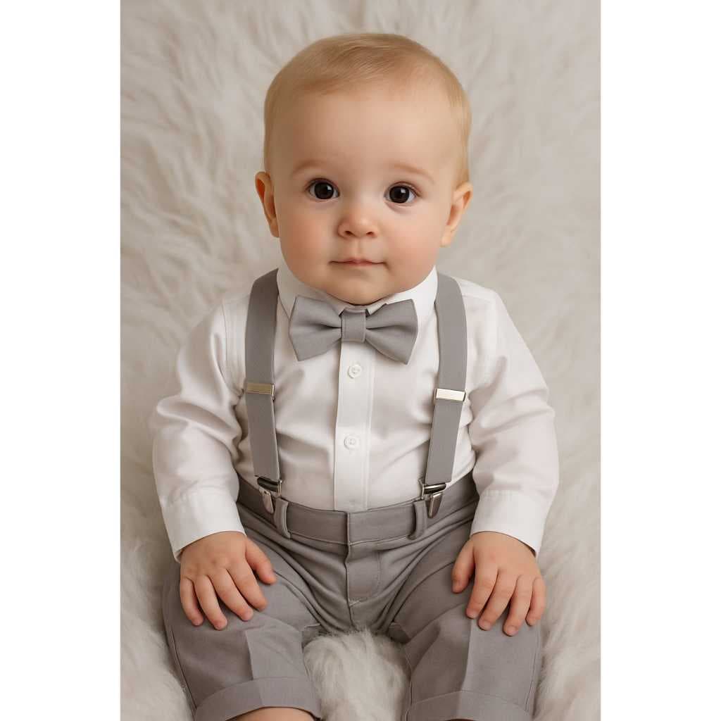 Conjunto Festa social  Bebe Rn a 24 meses Batizado casamento gravata suspensorio body
