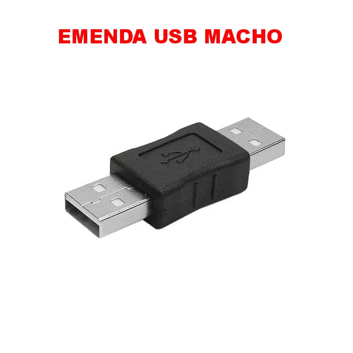 ADAPTADOR EMENDA USB MACHO X USB MACHO