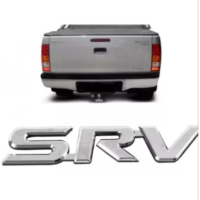Emblema SRV Para HILUX TOYOTA letreiro cromado