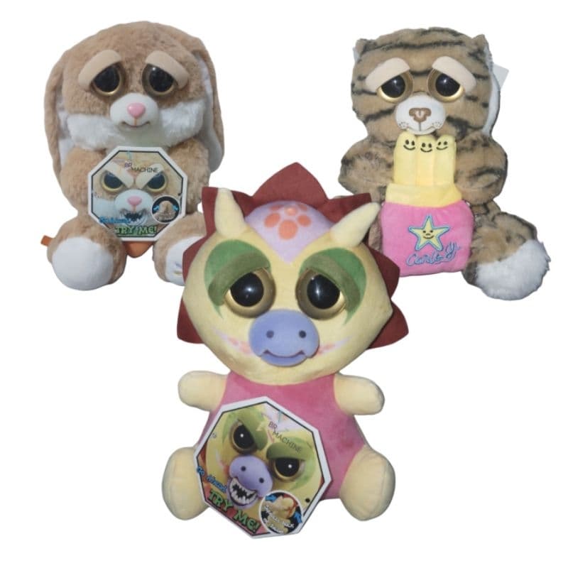Pelucias Feist Monster - Coelho/Dinossauro/ Tigre - Br Machine