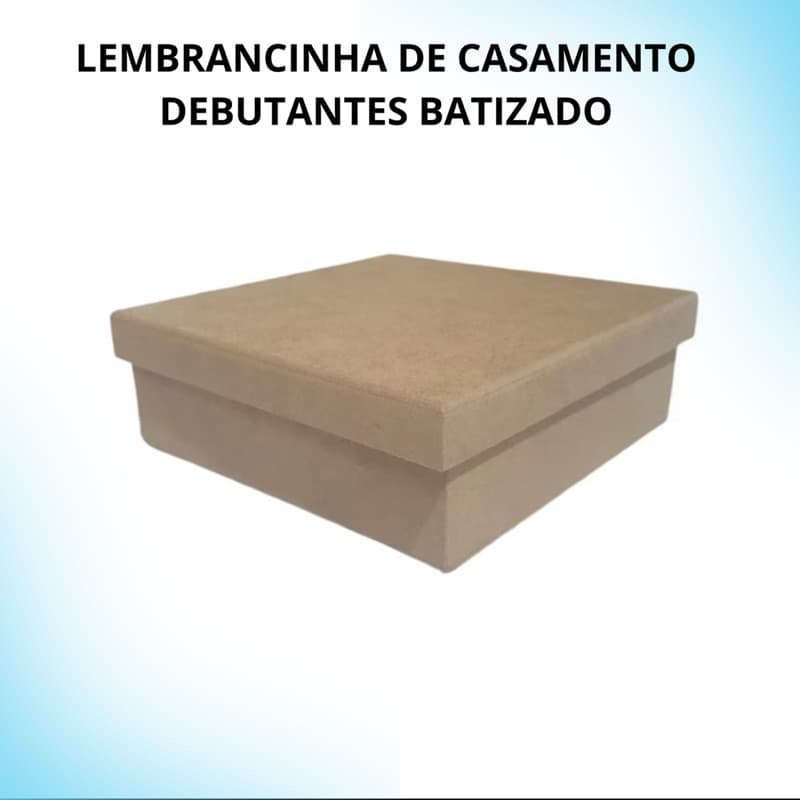 kit 10 Caixas De MDF Cru Tam 15x15x5 P/ Decorar Excelente Presente Lembrancinhas Dia Dos Namorados Batizado Debutante