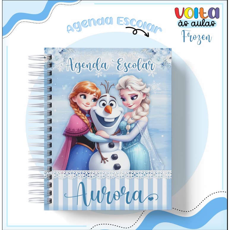 Agenda Escolar Criativa • Temas Infantis, Juvenis, Animes e Mais! Permanente -sem Data