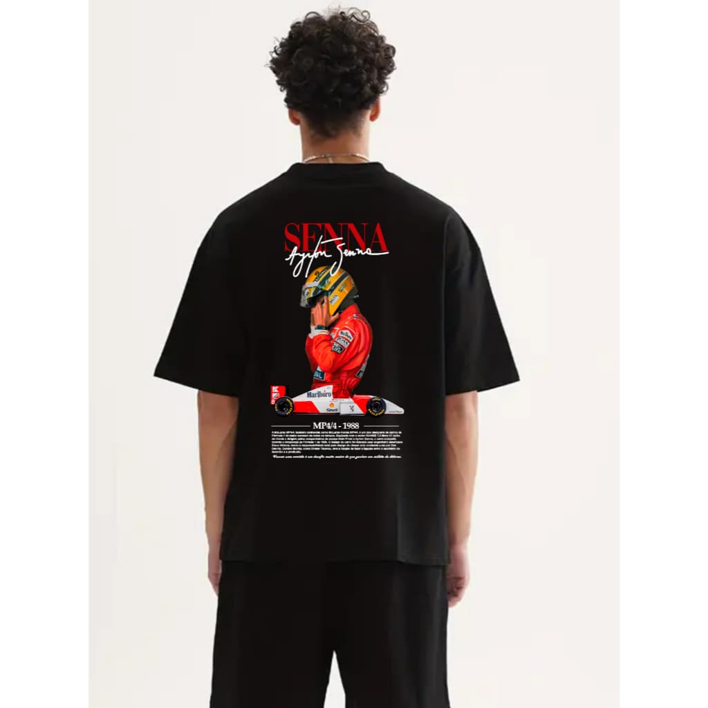 Camiseta Oversized Corredor Senna Lançamento 100% Algodão Envio Já
