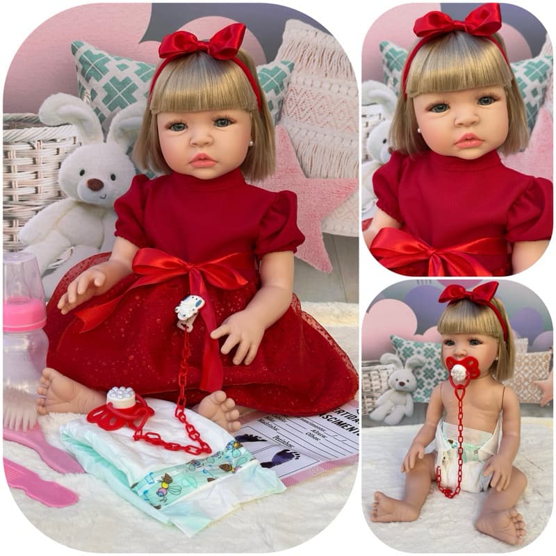 Bebê Reborn Boneca Siliconada kit Completo Na promoção