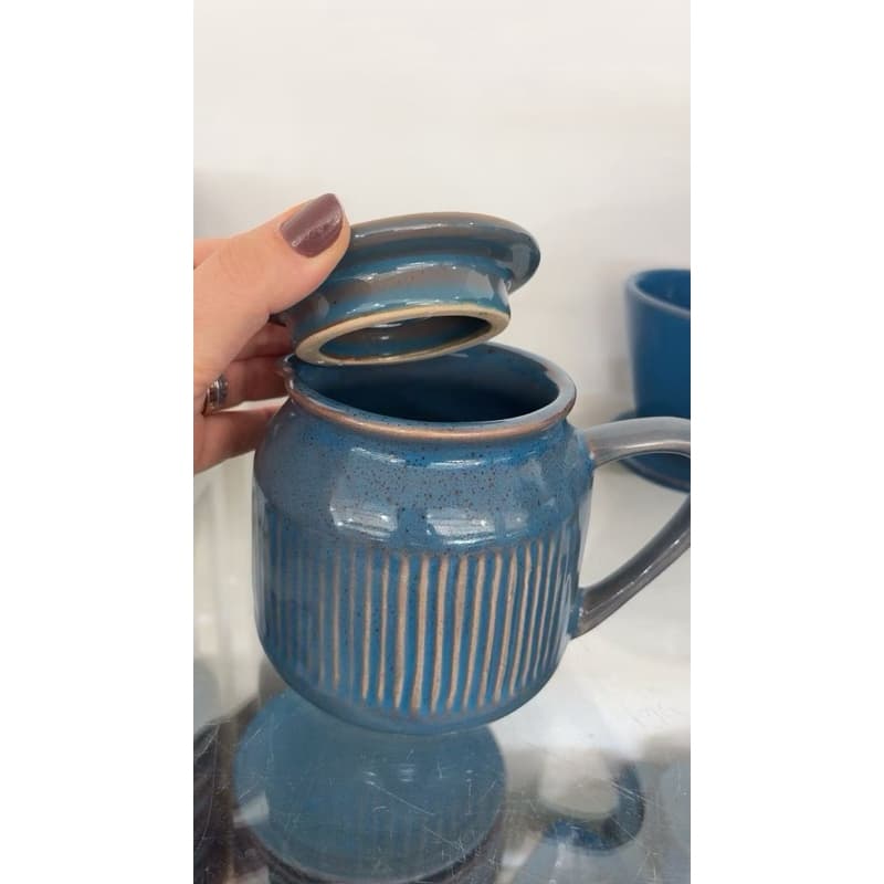 Tampa de Cerâmica para Bule do Coador de Café