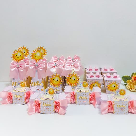 Kit festa Pegue e Monte Raio de Sol - Lembrancinha Personalizada Festa aniversário chá de bebê
