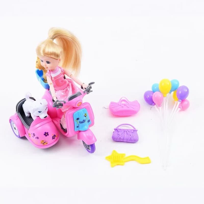 Mini Boneca La Petite Com Cachorro Gato e Acessórios Completo