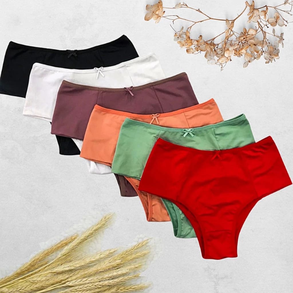 KIT 10 CALCINHAS FEMININAS PALA ALTA CONFORTO FORRO ALGODÃO