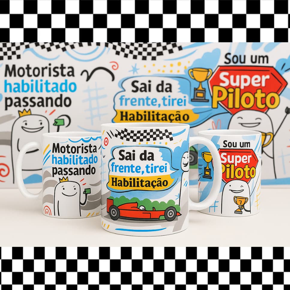 CANECA MOTORISTA HABILITADO OU HABILITADA