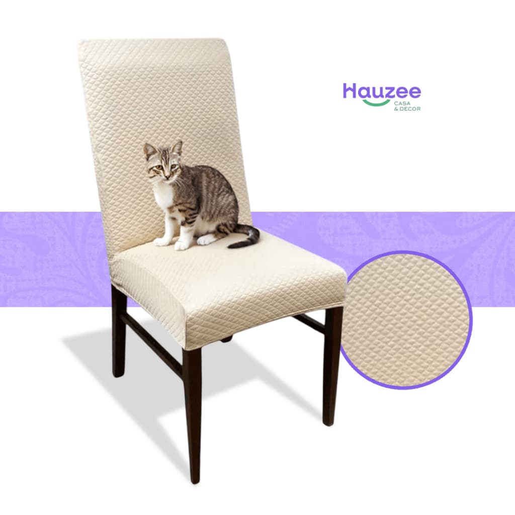 1un Capa para Cadeira Em Matelassê Resistente à Gatos Tamanho Universal Encaixe Perfeito