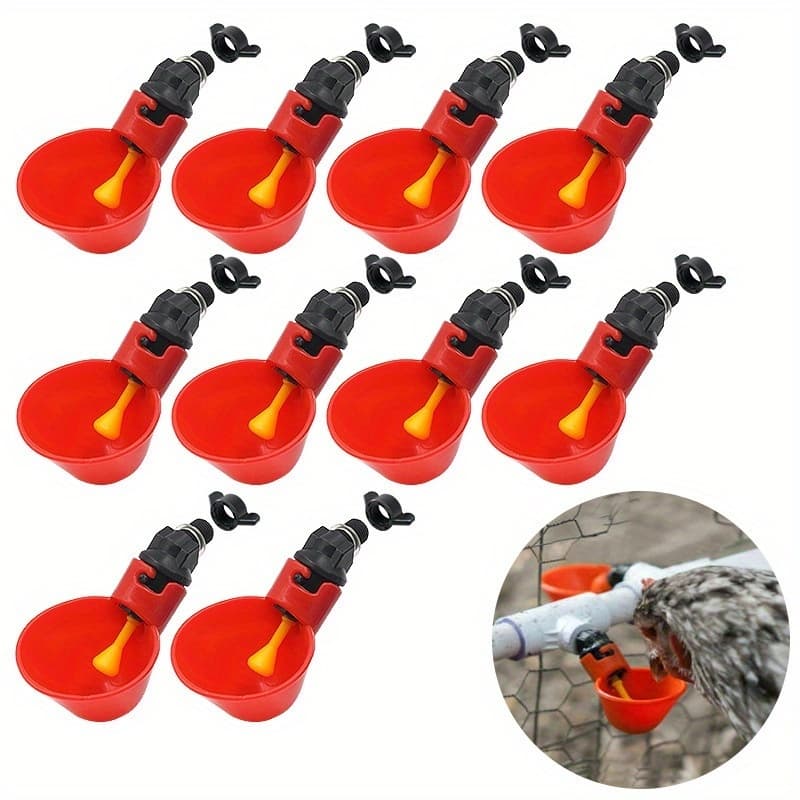 10 Bebedouro Automático Copinho Copo Bebedor Aves Frangos