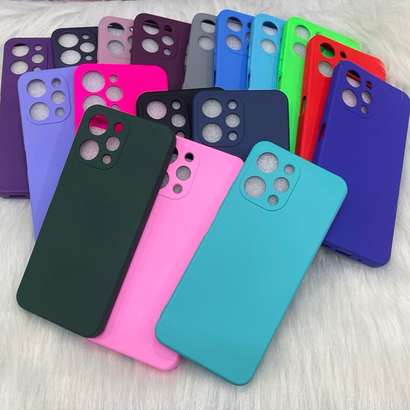 Capa Capinha Redmi 12 case Silicone Aveludado