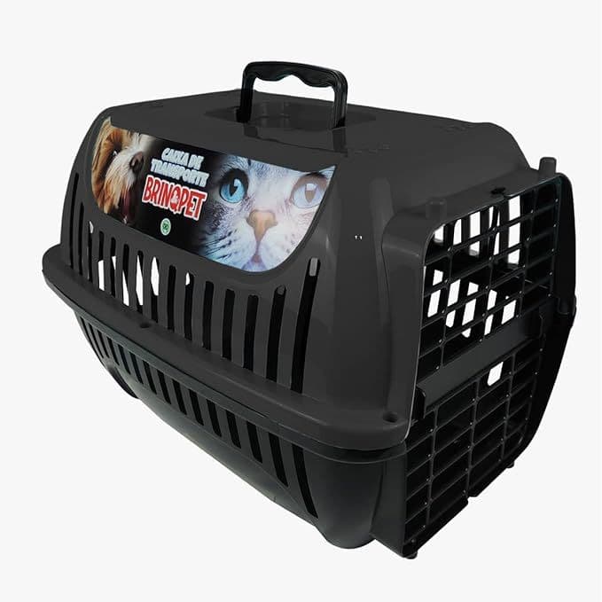 Caixa de Transporte Para Animais Domésticos Viagem Passeio Seguro Para Cães e Gatos - Casinha de Viagem - Caixa com Alça