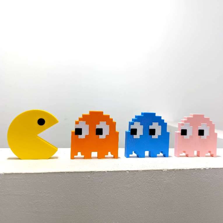 Kit Pac-man Decoração 4 ou 5 peças
