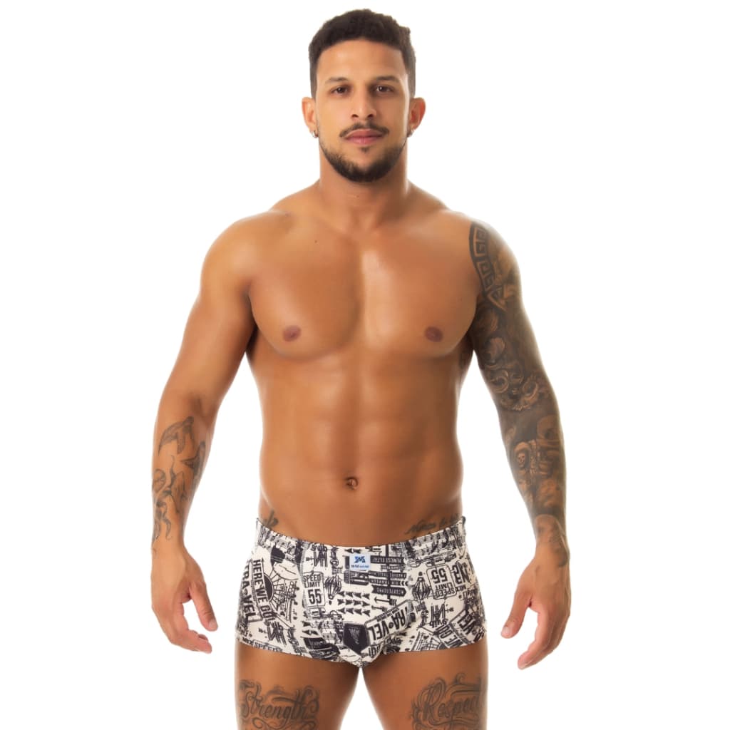 Kit 5 Cuecas Sungão Versáteis Estampadas Ultra Confort