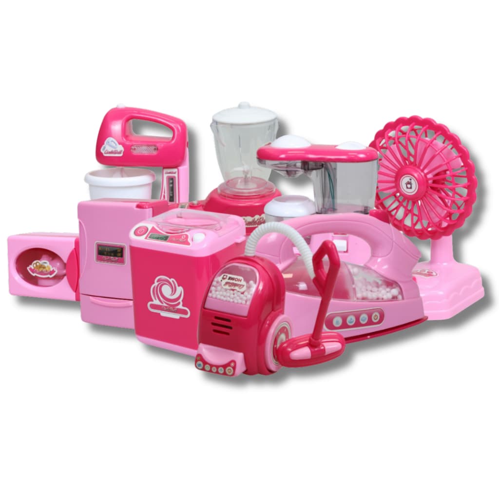 Kit Mini Eletrodomésticos Funcionam De Verdade Cozinha Infantil Completa Brinquedo Casinha