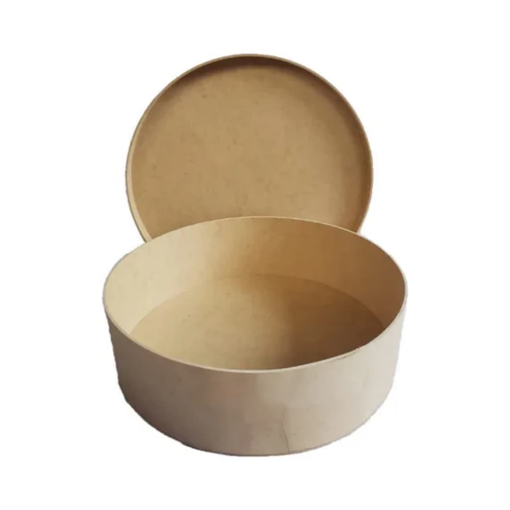 Kit com 5 caixas redondas em MDF de 20x7
