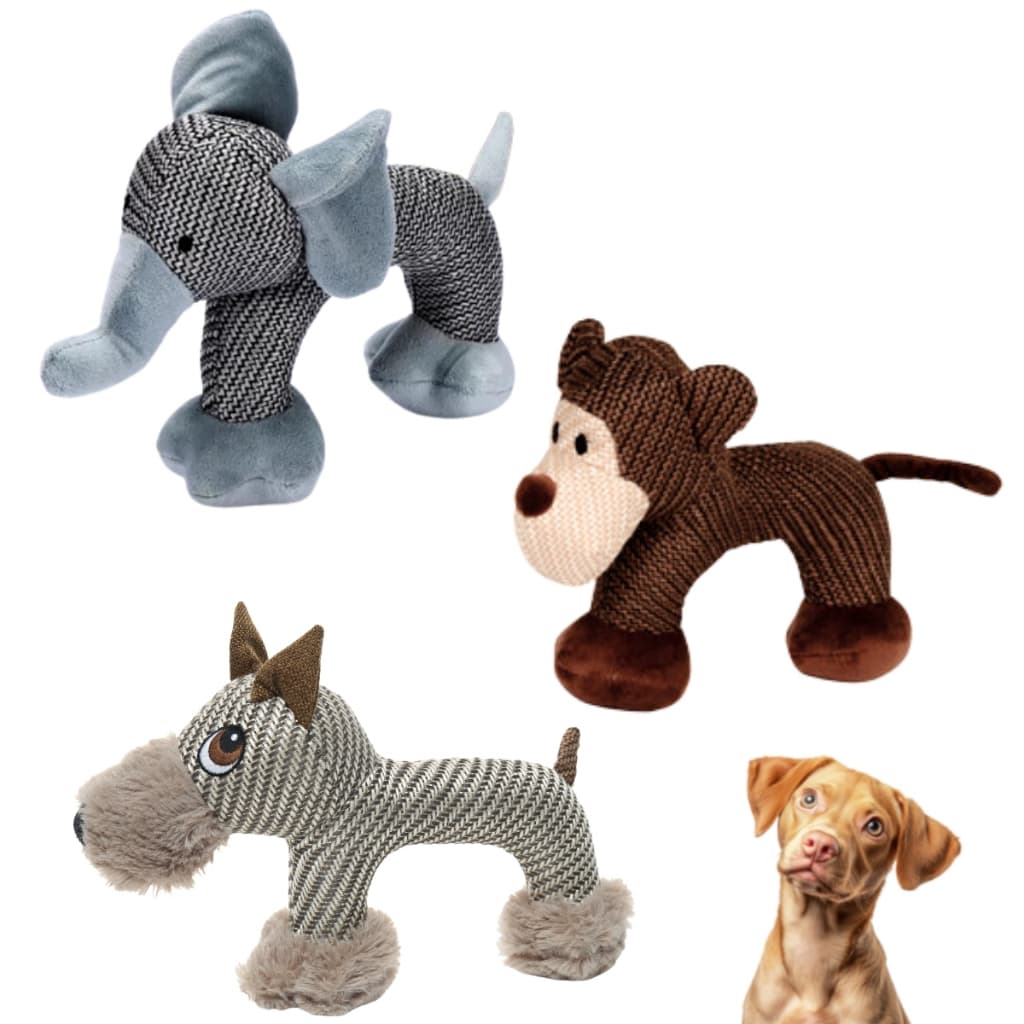 Brinquedo Pelúcia Mordedor Pet Resistente P/ Cães Bichinhos