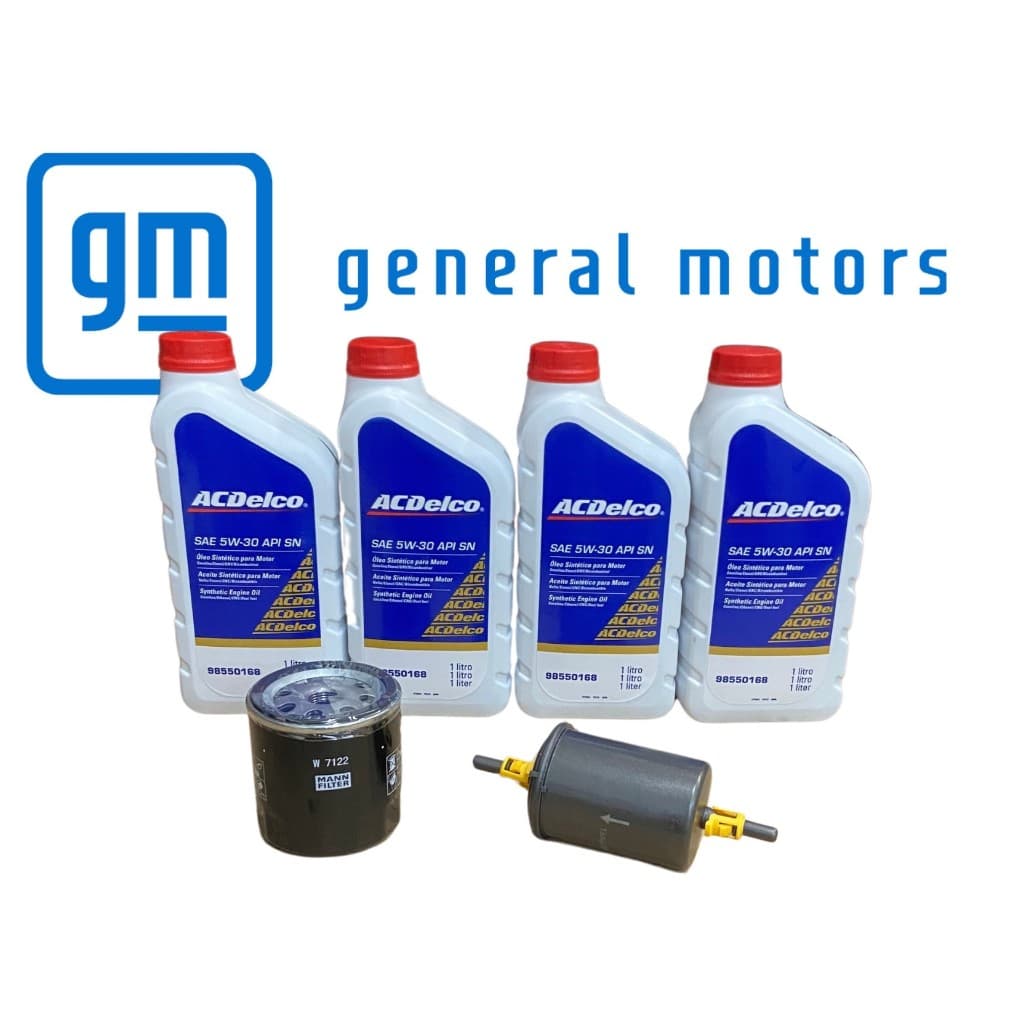 Kit Troca De Óleo + Novo Ac Delco 5w30 API SQ Linha Gm - Motores 1.0 1.4 1.8