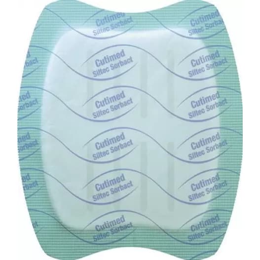 Curativo Essity Cutimed Siltec Sorbact Espuma Antimicrobiana  17,5cmx17,5cm - 73251-00003