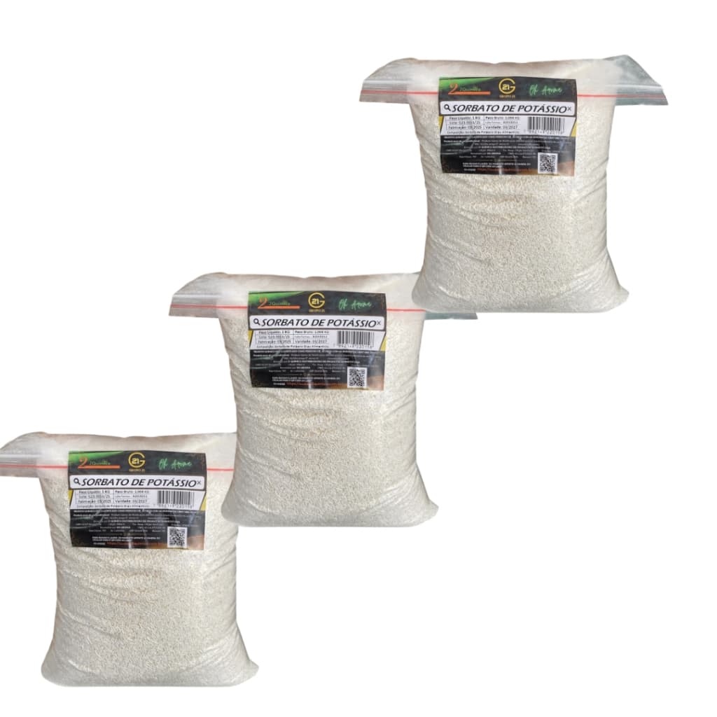 Conservante Sorbato De Potássio Alimentício 3kg 21 Química