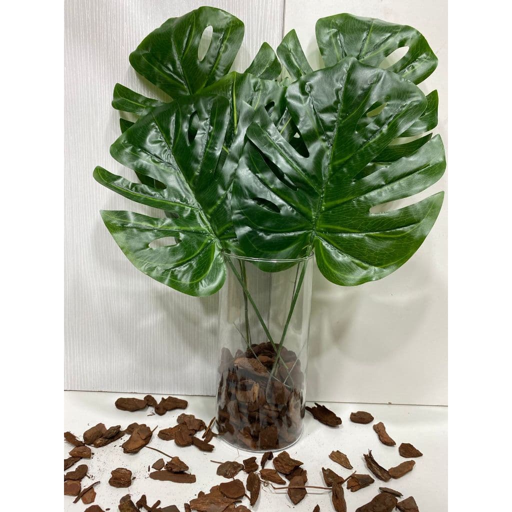 KIT 5 Folha Artificial Verde Planta Costela de Adão, Folhas Artificiais Para Decoração, Folha Artificial Decoração MY003