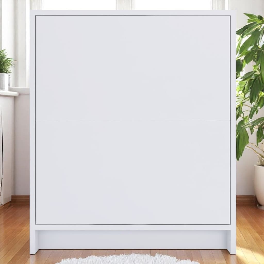 Sapateira Vertical 2 Portas Basculante – Branco Sofisticado
