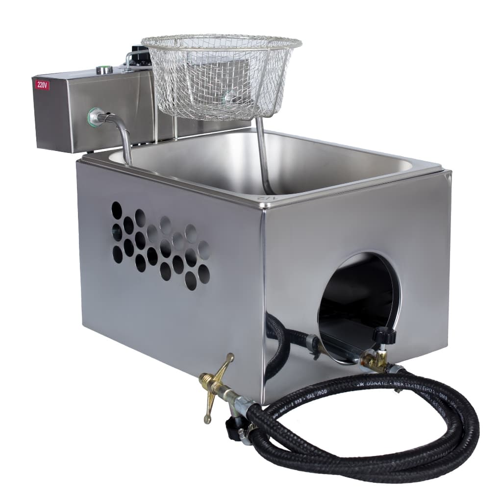 Fogão Fritadeira de Inox Frituras De Churros, Salgados e outros Com Resistencia Elétrica - Marca R2
