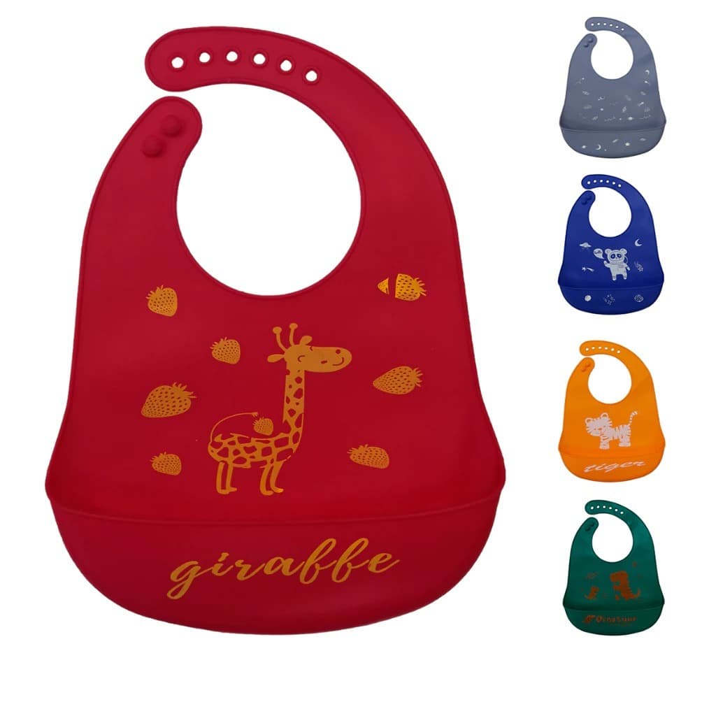 Babador Infantil Cata Migalha Impermeável Silicone Flexível