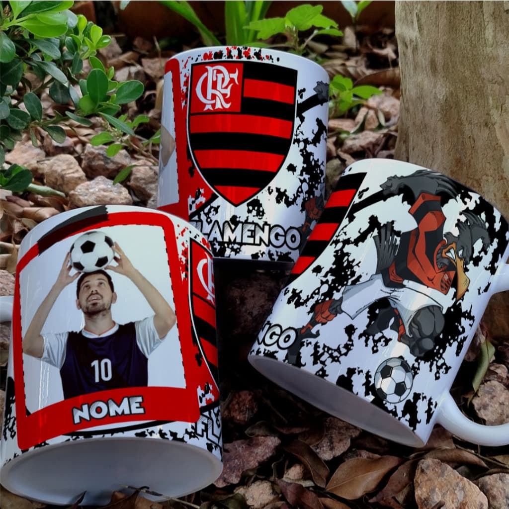 Caneca de Porcelana Personalizada com foto Times de Futebol dia dos pais