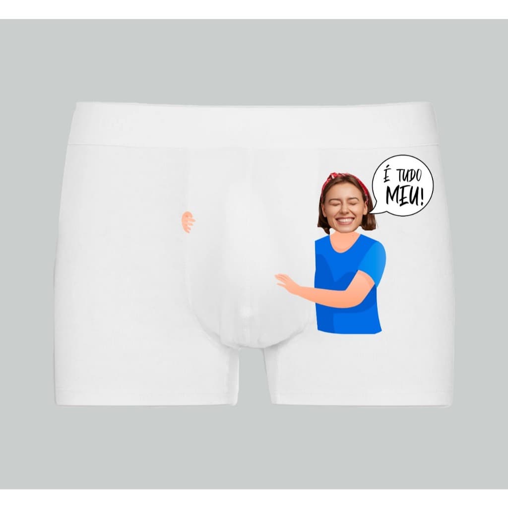 Cueca Personalizada É tudo Meu - presente namorado marido