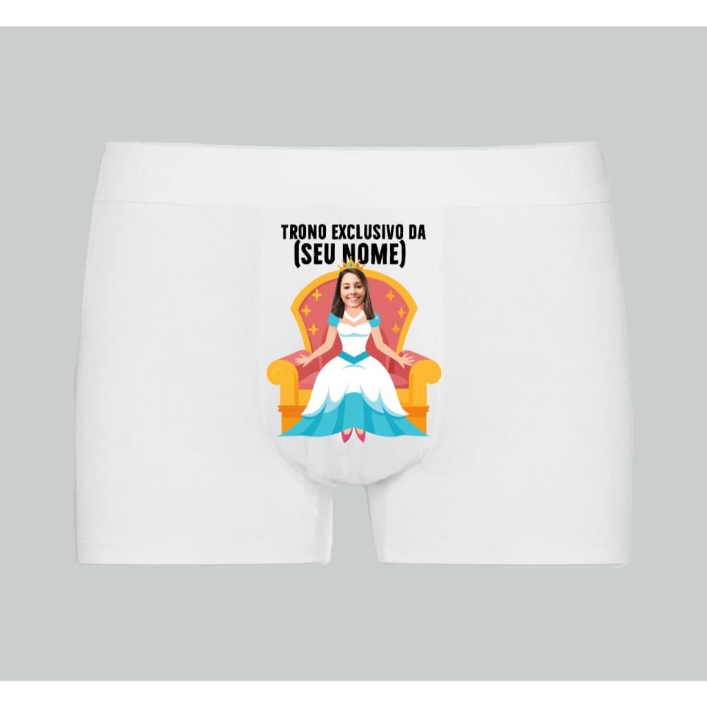 Cueca Personalizada Trono Exclusivo - Presente Namorado Marido