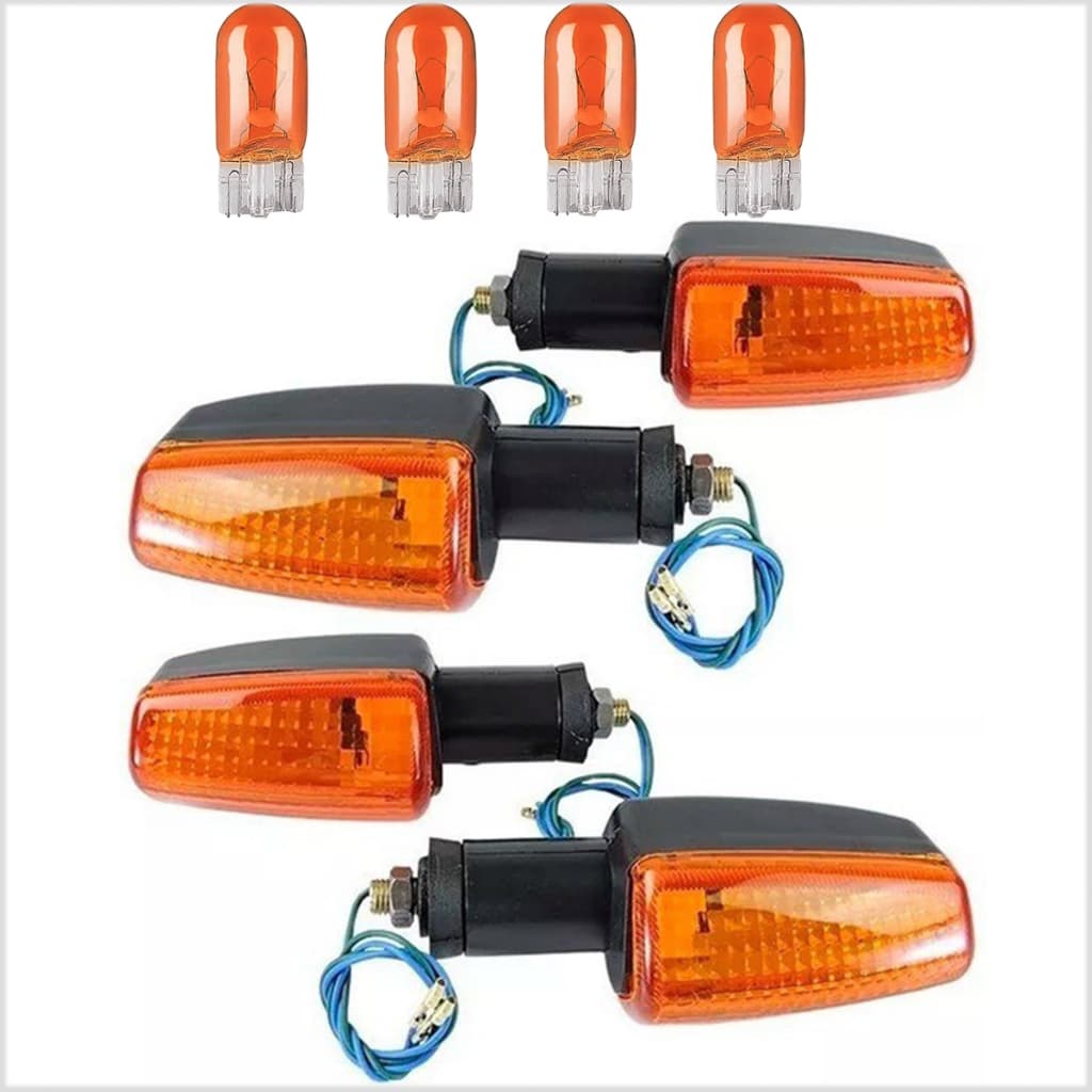 Kit 4 Pisca Seta Cg Titan Fan 125 150 2000 2001 2002 2003 2004 2005 2006 2007 2008 2009 2010 2011 2012 Cbx Twister 250