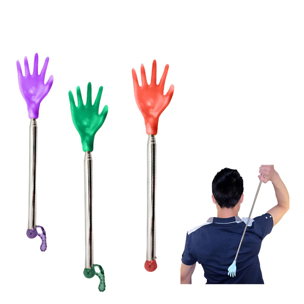 Massageador Mãozinha Mão Retratil De Coçar Costas Cabeça Coçador Massageador 44cm