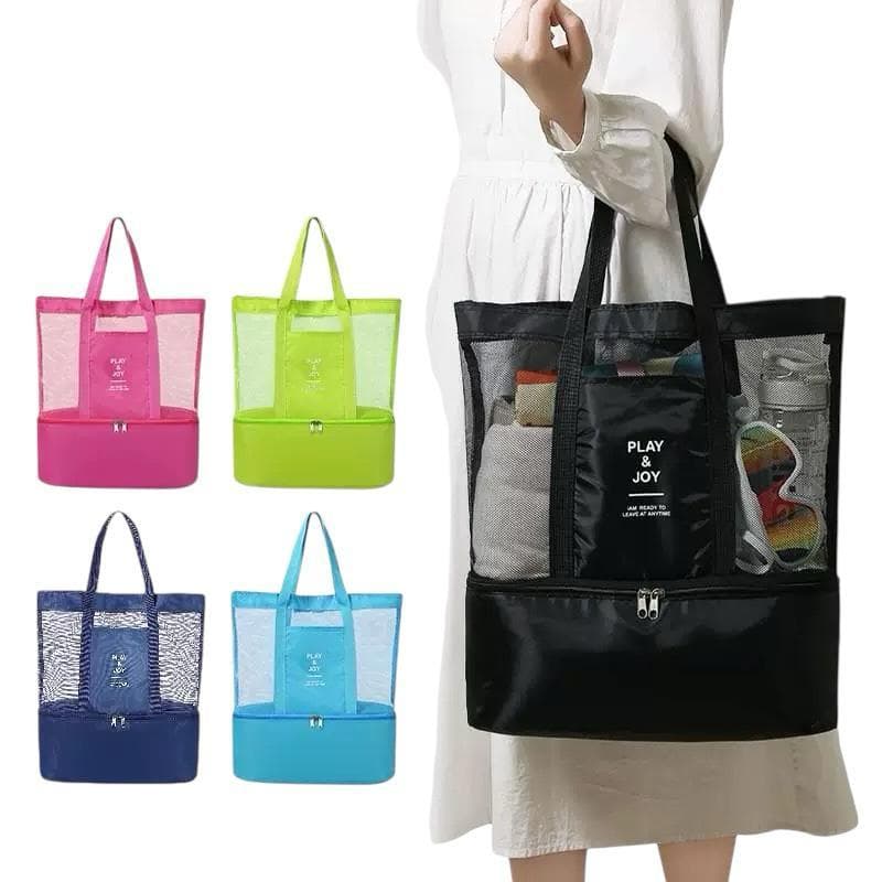 Bolsa  Com Compartimento Cooler Térmico Ótimo Para  Praia Piscina E Parque Play e Joy.