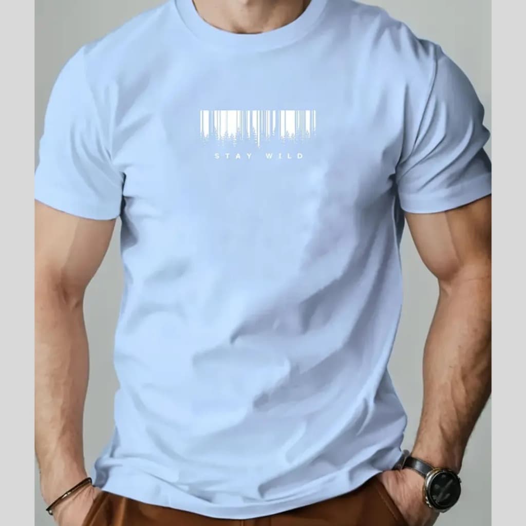Camiseta Masculina 100% algodão Básica Manga Curta VerãO
