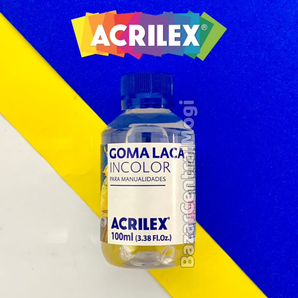 Goma Laca Incolor 100ml Acrilex Transparente Seladora para Pintura