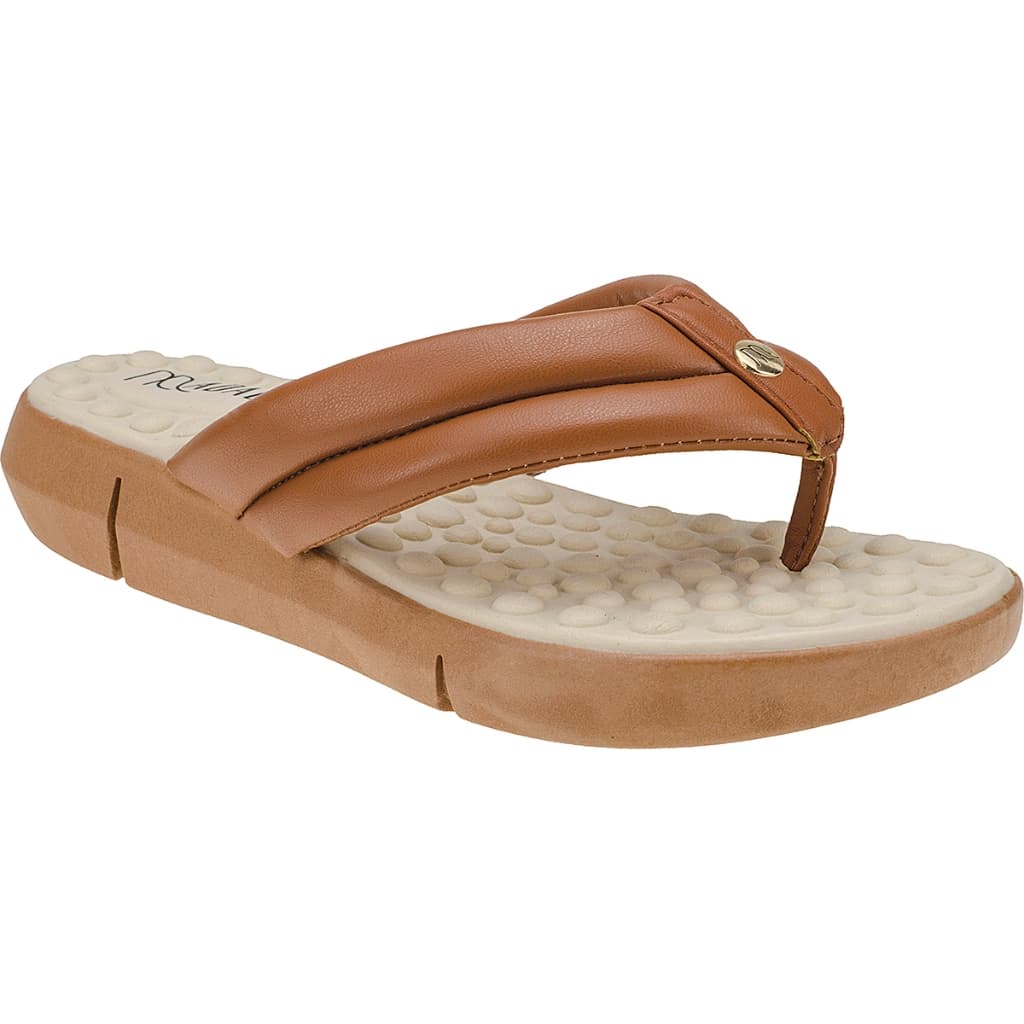 Chinelo Ortopédico Feminino Zamarine Anatômico Tiras Largas Confortável Macio