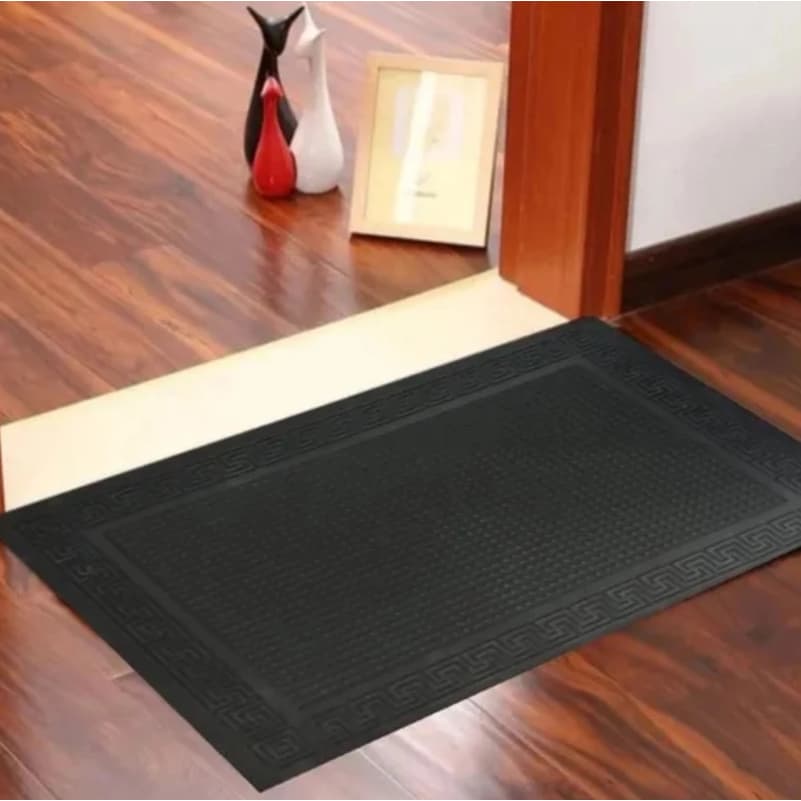 Tapete Capacho Porta Entrada 52x37cm Borracha Antiderrapante Decorativo