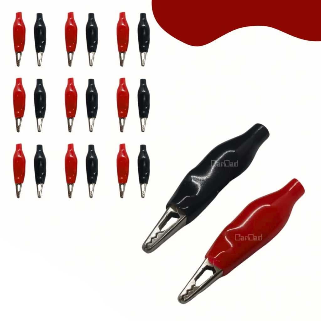 Garra Jacaré Isolada Pequena Embalagem 5amperes Kit 10 Pares