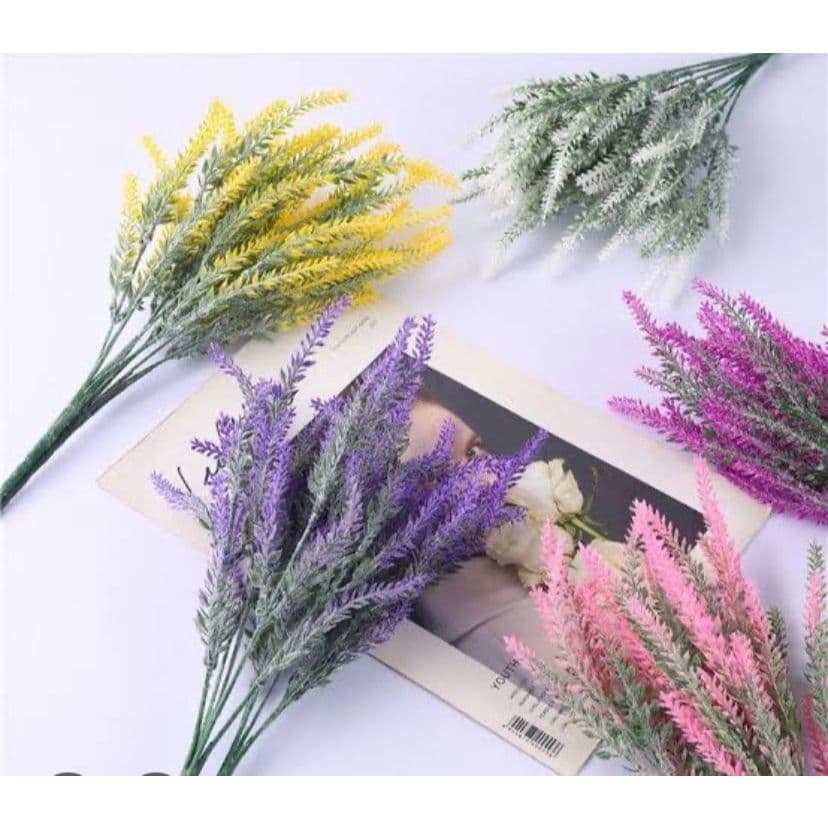 Ramos Coloridos flores lavanda arranjos artificiais buquê