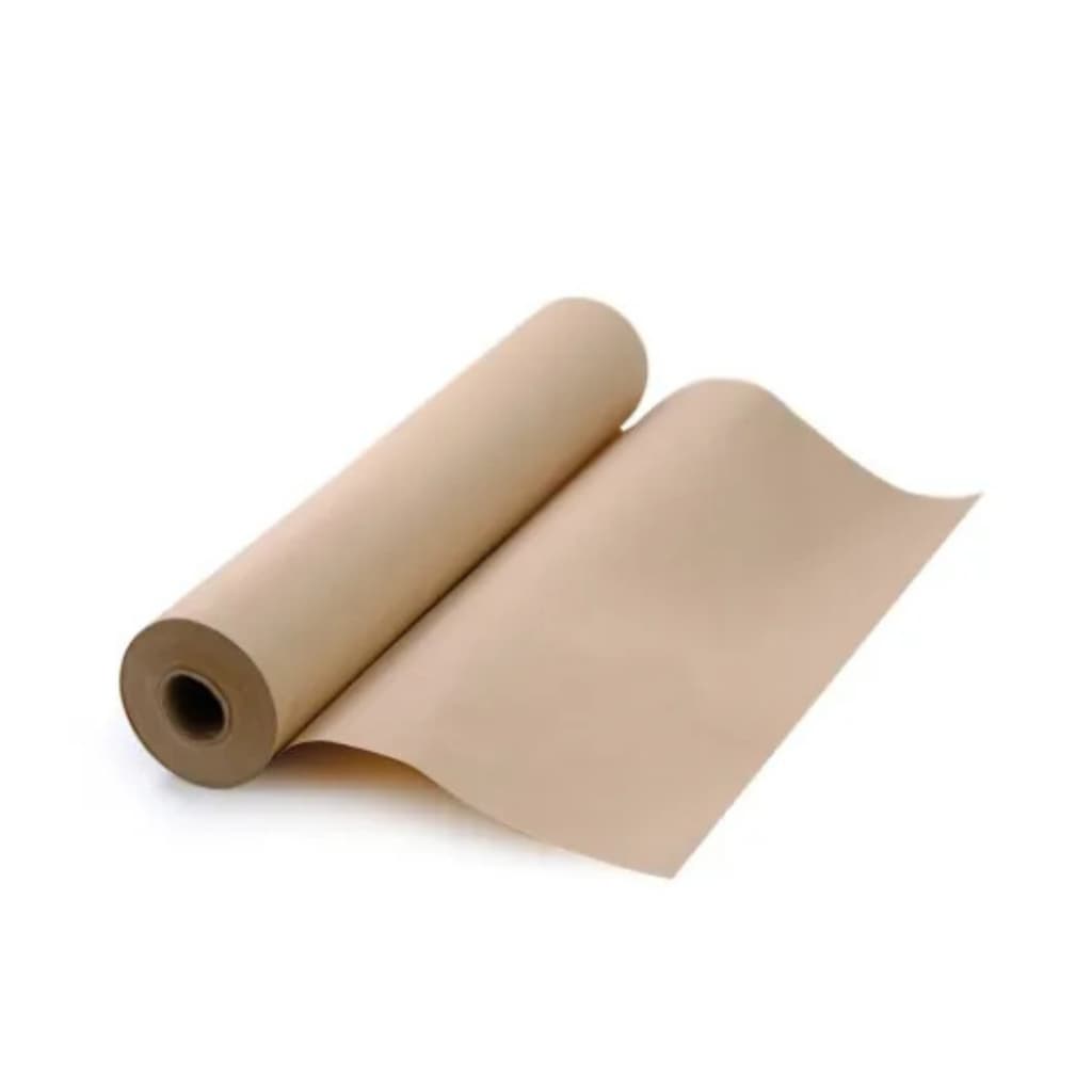 Bobina Papel Kraft 600mmX50m 40G X2P (Pardo)