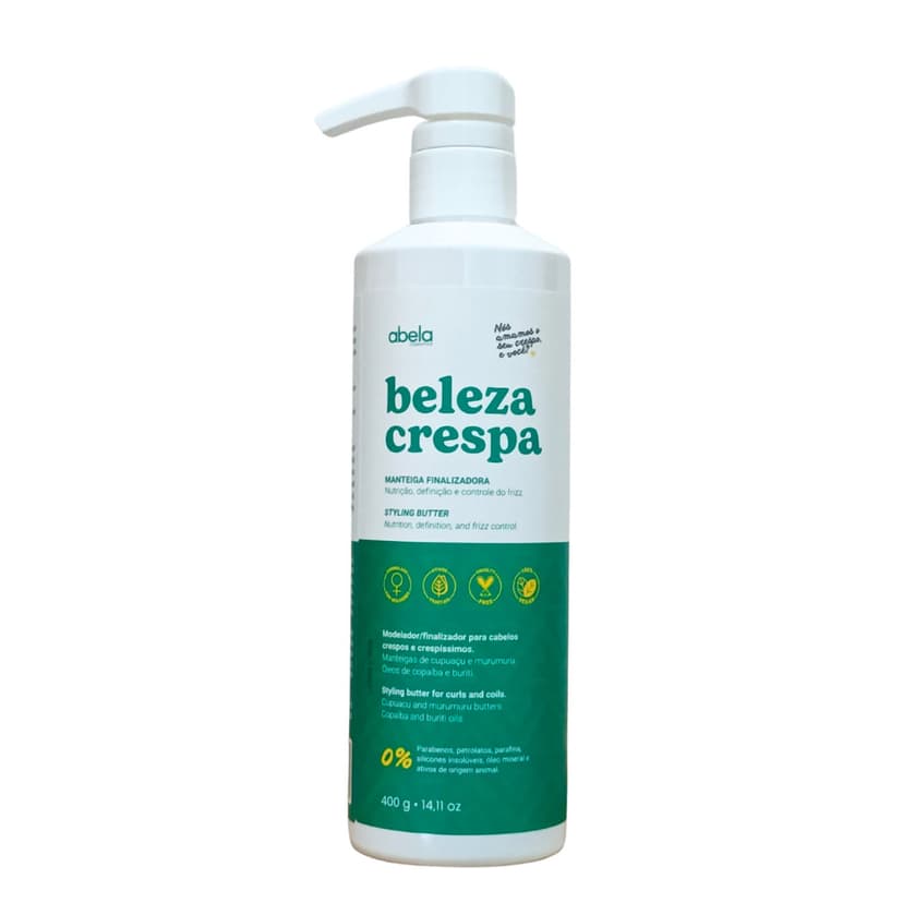 Finalizador Abela Beleza Crespa - Cabelo Crespo Nutrido Definido e Sem Frizz - 400g