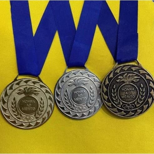 Medalhas de metal em tamanho grande para esportes 50MM Ouro/Prata/ Bronze