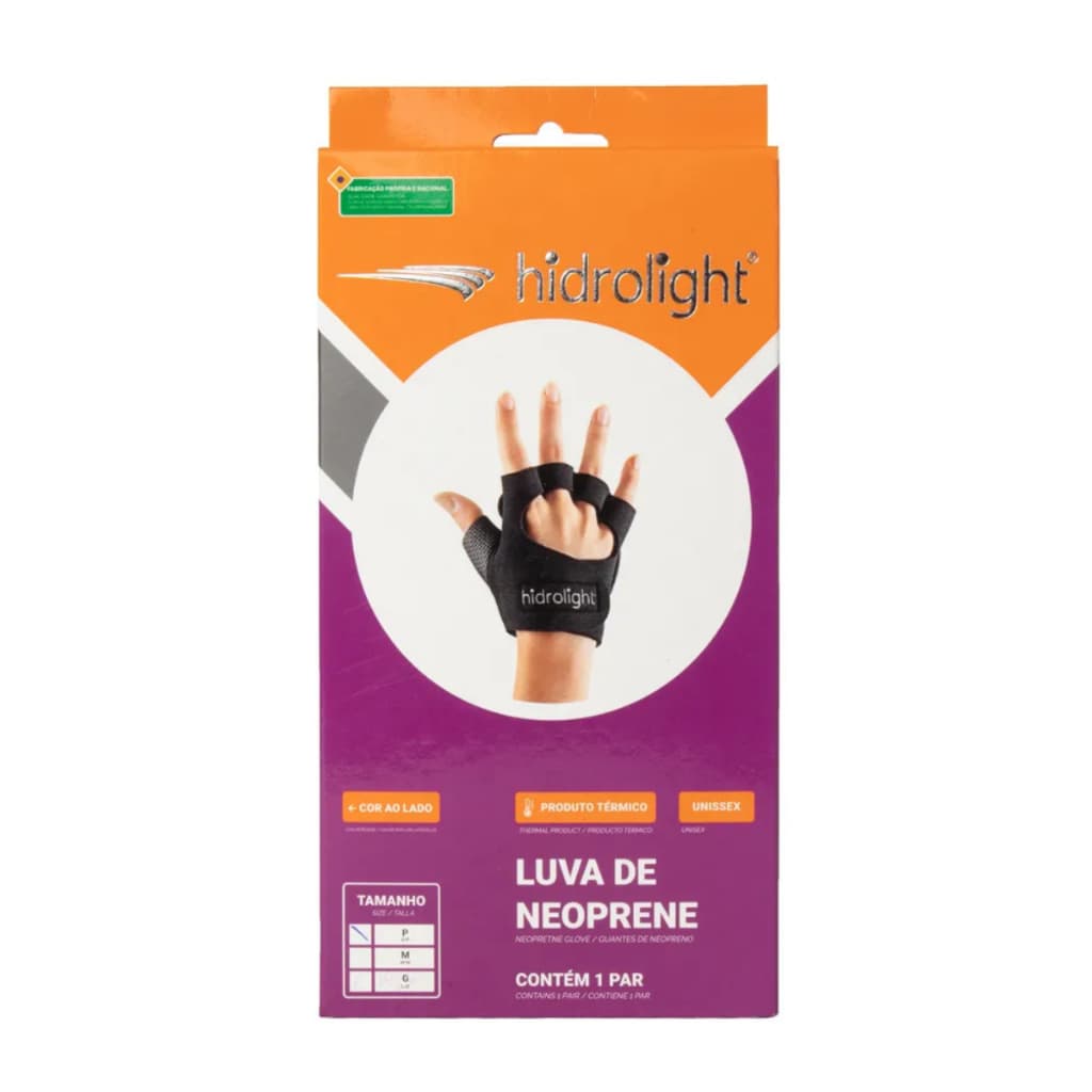 Luva Hidrolight Neoprene Suporte Punho Mão Ortopédica Esportiva