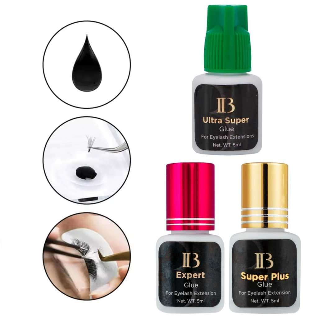 Cola extensora de cílios IB original 2 segundos cola super forte IB de secagem rápida 5ml cola coreana para cilios