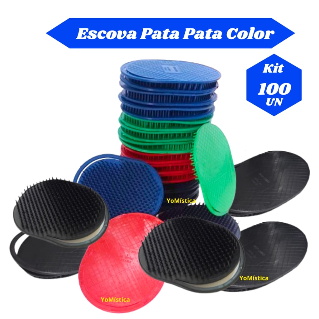 Pente Masculino de Bolso Kit 100 un Escova Pata Pata CORES sortidas ótimo custo beneficio