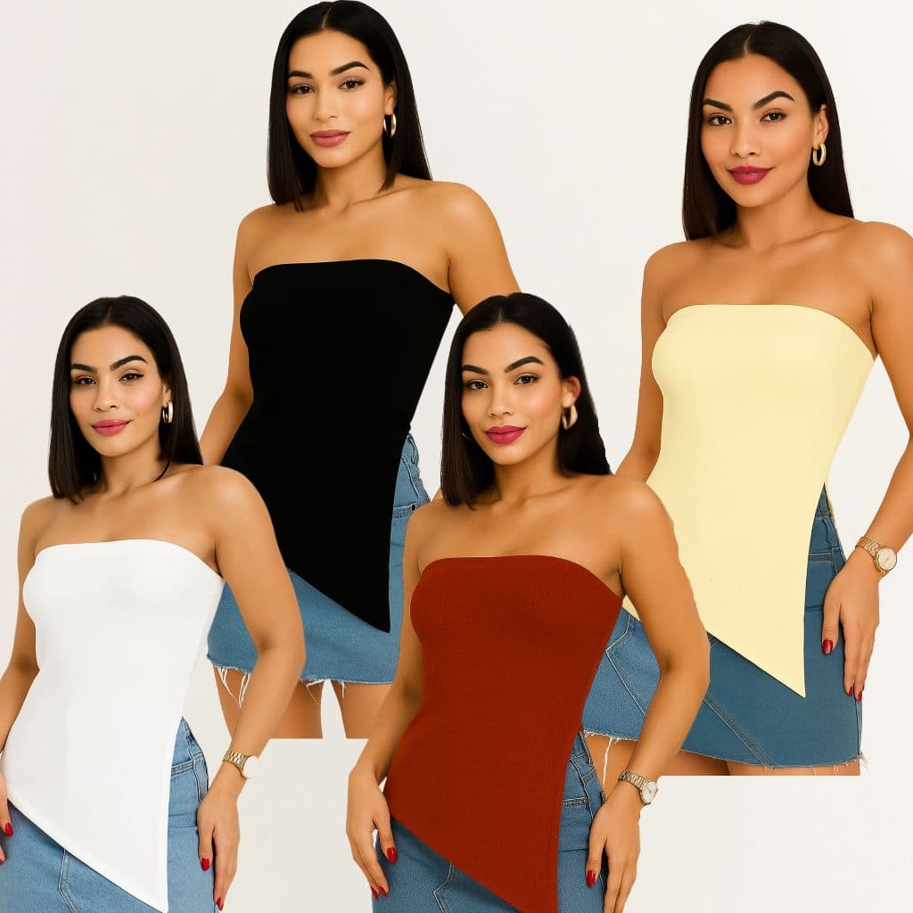 Blusa Assimétrica Tomara Que Caia Moda Luxo